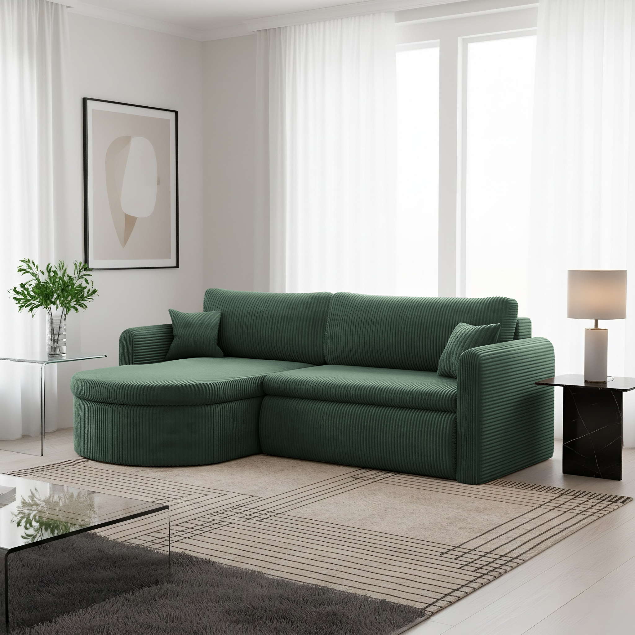 Verona L Ecksofa mit Schlaffunktion und Bettkasten